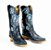 Bota Feminina Goyazes - Bico fino/ Cano médio/alto/ Solado couro/ Cor Cobra Pyton Estrelado - 256802 cc - Imagem 5