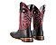 Bota Masculina Mr West - B-58P 889 PTO, Cor 1463 Cabeça Preto / Fossil Vermelho, Solado em Couro Natural, Bico Quadrado, Cano Médio - Imagem 12