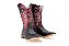 Bota Masculina Mr West - B-58P 889 PTO, Cor 1463 Cabeça Preto / Fossil Vermelho, Solado em Couro Natural, Bico Quadrado, Cano Médio - Imagem 6