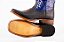 Bota Masculina FYD Cor Cabeça Preta/ Azul Bic/ Solado em couro/ Bico Quadrado/ Cano Médio - Imagem 6