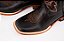 Bota Masculina FYD Cor Cabeça Preta/ Fóssil Preto/ Solado em couro/ Bico Quadrado/ Cano Médio - Imagem 6