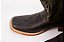 Bota Masculina FYD Cor Preto Tigrado/ Verde Militar/ Solado em couro/ Bico Quadrado/ Cano Médio - Imagem 5