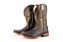 Bota Masculina FYD Cor Preto Tigrado/ Verde Militar/ Solado em couro/ Bico Quadrado/ Cano Médio - Imagem 1