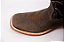 Bota Masculina FYD Cor Mamute Café/ Fóssil Preto/ Solado em couro/ Bico Quadrado/ Cano Médio - Imagem 5