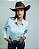 Camisa Feminina Penssy Rodeo Azul bebe - Imagem 1