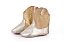 Bota Infantil Baby Country RF 01 Cor: Dourado e Rosa - Imagem 1