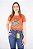T-SHIRT Feminina Laranja Texas Head - Imagem 1