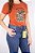 T-SHIRT Feminina Laranja Texas Head - Imagem 4