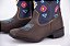 Bota Infantil Marca Craft Solado Flex Zíper lateral Cor Navajo Café Azul - Imagem 2