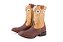 Bota Austin Unissex A007 | Cano Médio, Solado Flex, Bico Quadrado - Imagem 1