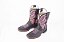 Bota Feminina Durango 0157 – Cano Médio, Bico Quadrado DGO Gel, Solado Gel, Preta e Rosa - Imagem 4