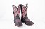 Bota Feminina Durango 0157 – Cano Médio, Bico Quadrado DGO Gel, Solado Gel, Preta e Rosa - Imagem 10