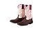 Bota Feminina Durango 0161 – Mad Dog Bege, Cano Médio, Bico Quadrado DGO Gel e Solado Gel - Imagem 1