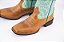 Bota Feminina Durango 0158 – Marrom com Verde Água, Bico Quadrado DGO Gel, Cano Médio e Solado Gel - Imagem 5