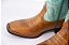 Bota Feminina Durango 0158 – Marrom com Verde Água, Bico Quadrado DGO Gel, Cano Médio e Solado Gel - Imagem 6