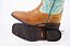 Bota Feminina Durango 0158 – Marrom com Verde Água, Bico Quadrado DGO Gel, Cano Médio e Solado Gel - Imagem 10
