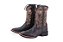Bota Durango Unissex 0140 – Preta com Vermelha, Bico Quadrado DGO Gel, Cano Médio e Solado Gel - Imagem 1
