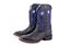 Bota Durango Unissex 0143 – Preta com Azul, Bico Quadrado DGO Gel, Cano Médio e Solado Gel - Imagem 1