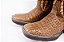 Bota Masculina Goyazes Exótica - Couro Exótico Jacaré/ Solado Jump/ Bico Quadrado/ Cano Médio/ Cor Jacaré Tabaco/ Furta Cor - Imagem 2