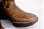Bota Masculina Goyazes Exótica - Couro Exótico Jacaré/ Solado Jump/ Bico Quadrado/ Cano Médio/ Cor Jacaré Tabaco/ Furta Cor - Imagem 7