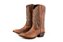 Bota Feminina Jácomo Ref 90081 TCQ - Fóosil Buf Saar/ Fóssil Buf Saar Bico Fino/ Solado em couro/ Cano Médio - Imagem 1