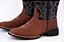 Bota Masculina Jácomo Ref 40011 MQV Mamute Oil Sella/ Fóssil Oil Preto Bico Quadrado/ Solado Flex/ Cano Médio - Imagem 2