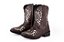 Bota Infantil Craft Café Coração Dourado/ Solado flex/ Bico Quadrado/ Fechamento em zíper lateral - Imagem 1