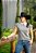 T-SHIRT Feminina Miss Country Cinza Mescla - Imagem 5