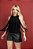 T-SHIRT Feminina Miss Country Regata preta franja - Imagem 1
