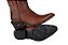 Bota Feminina Jácomo - Bico Fino - 90221/TBQC - Fóssil Buf Sella - Solado Couro - Imagem 12