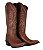 Bota Feminina Jácomo - Bico Fino - 90221/TBQC - Fóssil Buf Sella - Solado Couro - Imagem 3