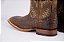 Bota Masculina Goyazes Couro Exótico de Jacaré/ Solado Couro/ Bico Quadrado/ Cano Médio/ Cor Jacaré Tabaco Dallas Tabaco - Imagem 10