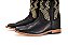 Bota Masculina Durango Solado Couro/ Bico Quadrado/ Cor Preto/Preto 2810 - Imagem 3