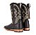 Bota Masculina Durango Solado Couro/ Bico Quadrado/ Cor Preto/Preto 2810 - Imagem 8