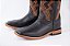 Bota Masculina Durango Solado Couro/ Bico Quadrado/ Cor Preto/Preto 2810 - Imagem 3