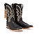 Bota Masculina Durango Solado Couro/ Bico Quadrado/ Cor Preto/Preto 2810 - Imagem 7