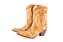 Bota Feminina Durango Cano Médio/Baixo/ Bico Fino/ Solado Couro/ Cor Indiana Canela - Imagem 1