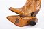 Bota Feminina Durango Cano Médio/Baixo/ Bico Fino/ Solado Couro/ Cor Indiana Canela - Imagem 7