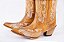 Bota Feminina Durango Cano Médio/Alto/ Bico Fino/ Solado Couro/ Cor Long Boot Canela/Canela - Imagem 2