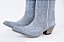 Bota Feminina Durango Cano Médio/ Bico Fino/ Solado Couro/ Cor Camurça/ Blue Camurça - Imagem 2