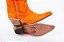 Bota Feminina Durango Cano Médio/ Bico Fino/ Solado Couro/ Cor Camurça Laranja - Imagem 9
