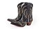 Bota Feminina Durango Bico Fino/ Solado Couro/ Cor Indiana Preto - Imagem 1