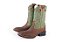 Bota Unissex Austin Solado Flex/ Bico Quadrado/ Cor Café/ Mad Dog Oliva - Imagem 1