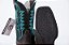 Bota Feminina Austin Solado Flex/ Bico Quadrado/ Cor Tabaco/ Preto/ Bordado Turquesa - Imagem 5