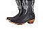 Bota Feminina Goyazes bico fino/cano bem longo com zíper lateral/cor Couro Bison Preto USA / Couro Bison Preto USA - 259802-CC - Imagem 2