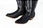 Bota Feminina Goyazes bico fino/cano bem longo com zíper lateral/cor Couro Bison Preto USA / Couro Bison Preto USA - 259802-CC - Imagem 15