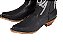 Bota Feminina Goyazes bico fino/cano bem longo com zíper lateral/cor Couro Bison Preto USA / Couro Bison Preto USA - 259802-CC - Imagem 4