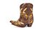 Bota Feminina Durango Cano Médio/ Bico Fino/ Solado Couro/ Fênix Red Dog - Imagem 1