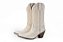 Bota Feminina Durango Cano Médio/ Bico Fino/ Solado Couro/ Off White/ Off White 7400 - Imagem 1