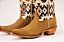 Bota Feminina Goyazes - Bico fino/ Solado couro/ Dakar Havana off White 255803 - Imagem 3